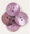 Drops Button - Round Purple Mother of Pearl