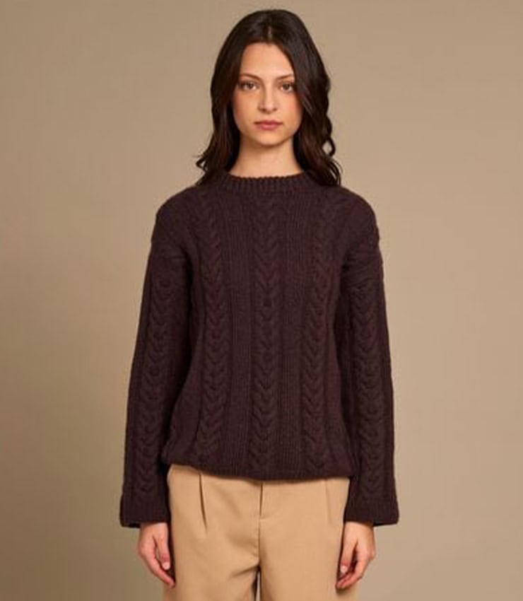 Maglia Coste e Trecce