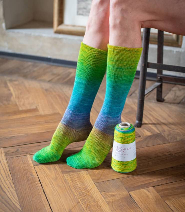 Watercolor Sock